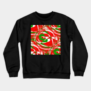 Red, green and white Crewneck Sweatshirt